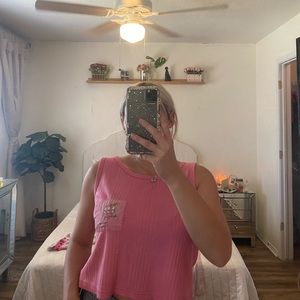 Medium Vintage Pink Workout Top